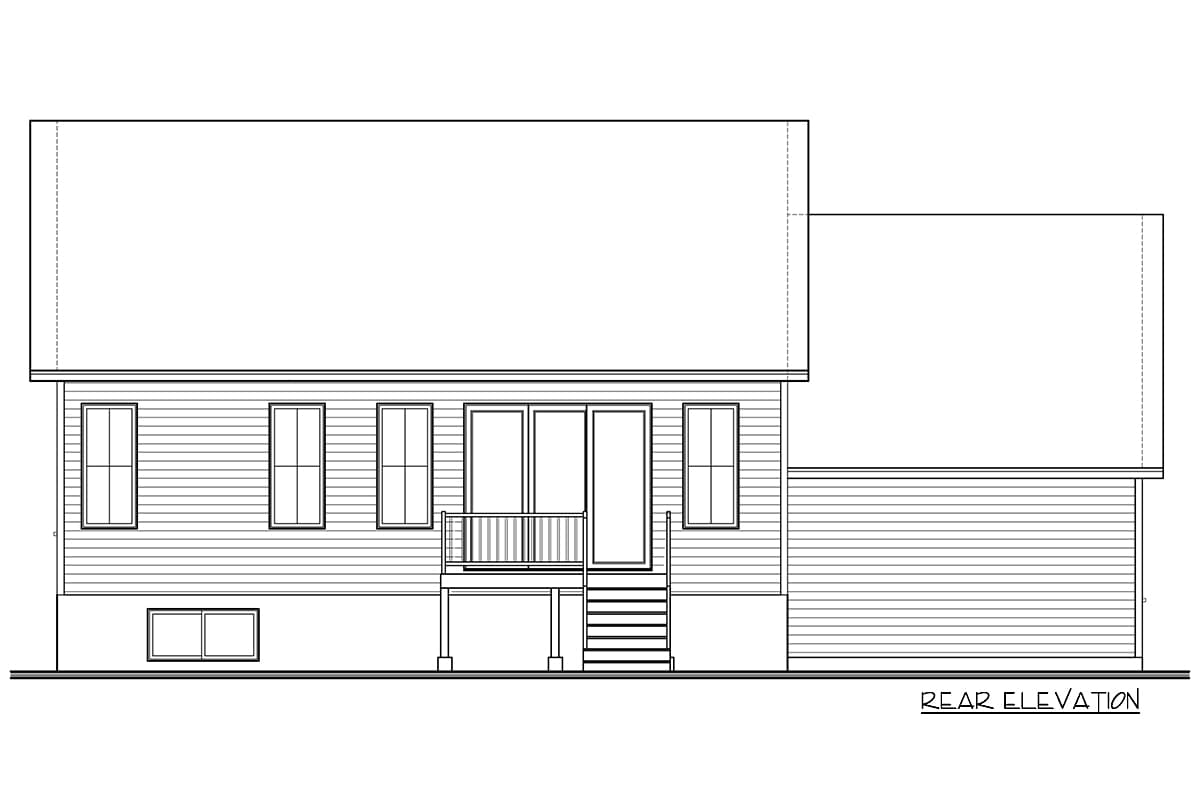 Plan 22566DR: 2-Bed Modern Rugged House Plan with Attached Garage - Image #7 - Mountain, New American, Northwest