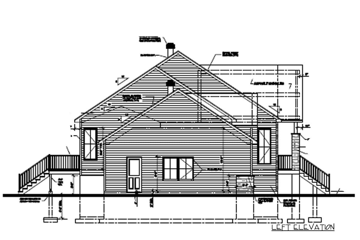 Plan 22567DR: 3-Bed Rugged Craftsman House Plan with 2-Car Attached Garage - Image #8 - Rustic