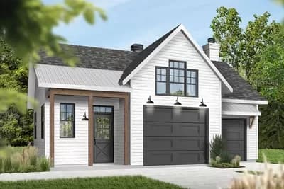 Detached 1-Car Garage with Bonus Room