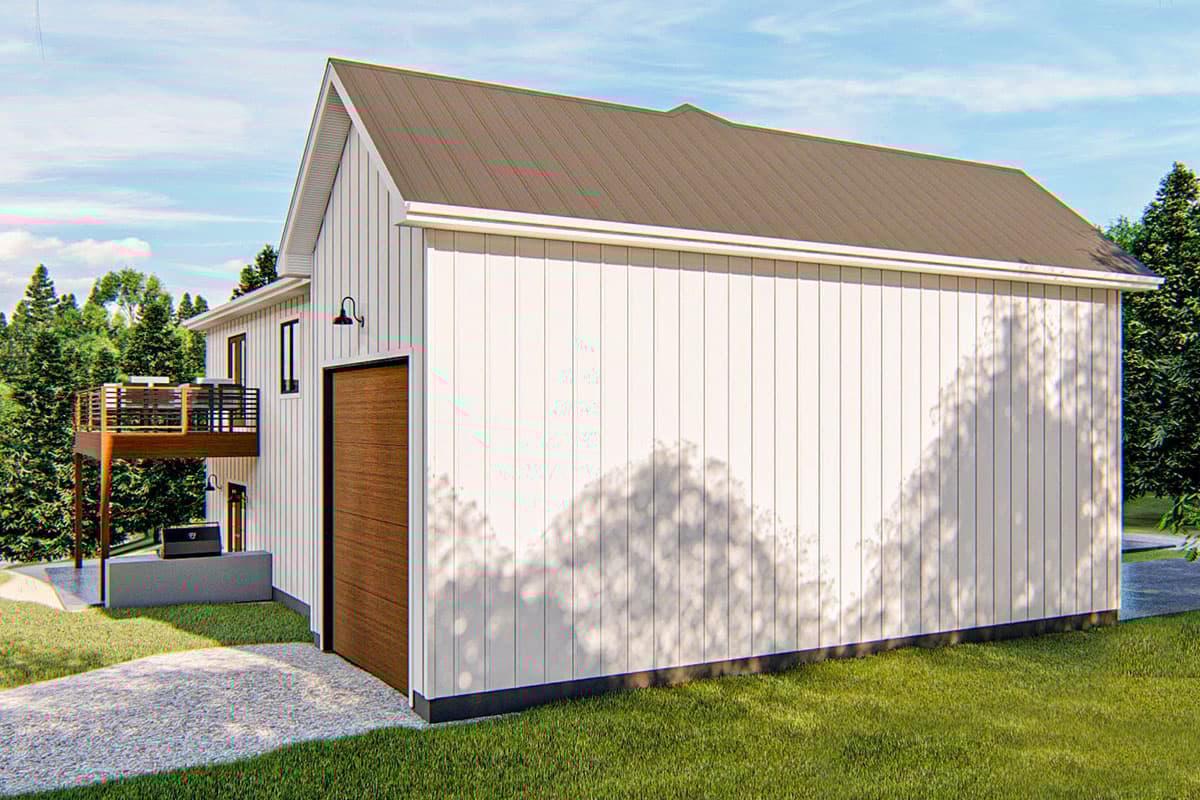 Plan 62837DJ: New American Carriage House Plan with Pull-through RV Garage - Image #4 - Carriage, Modern Farmhouse, New American