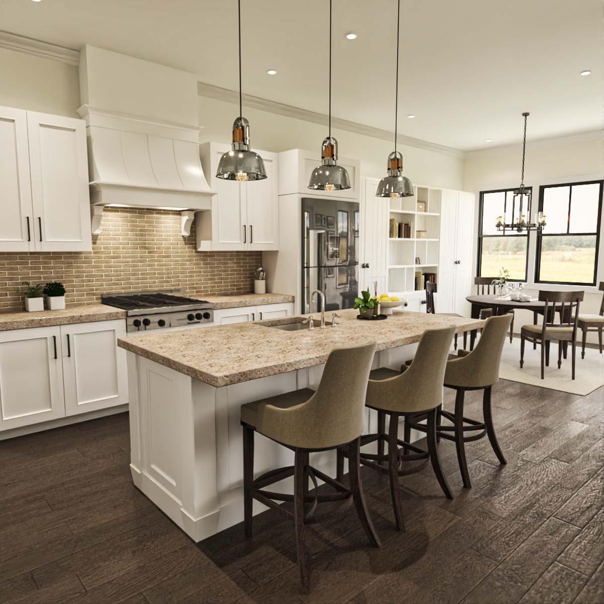 Plan 25695GE: One-Story Split-Bed House Plan with Vaulted Interior - 1925 Sq Ft - Image #12 - Country, Ranch, Rustic, Southern, Traditional