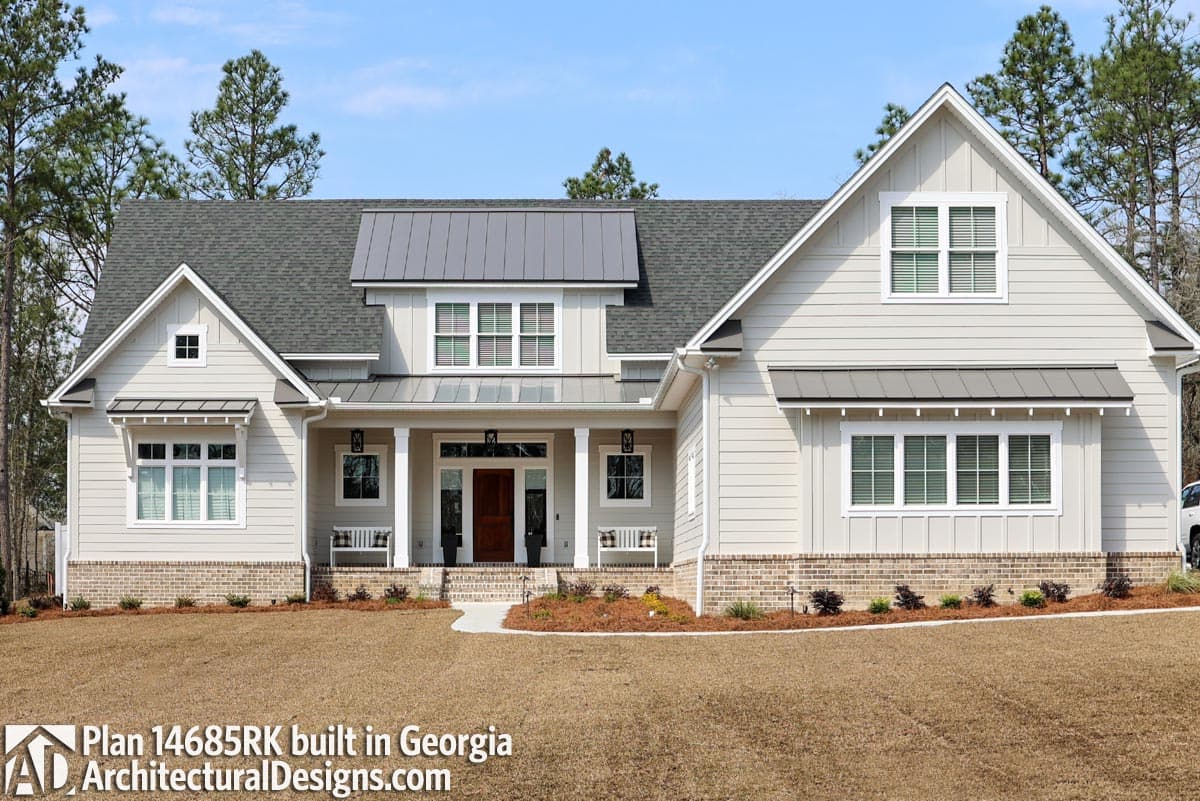 build gallery item - Modern Farmhouse Plan 14685RK comes to Life in Georgia