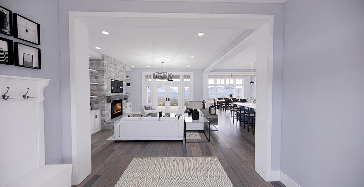 Plan 14685RK: New American House Plan with Prep Kitchen and Two Laundry Rooms - 3319 Sq Ft - Image #13 - Country, Modern Farmhouse, New American