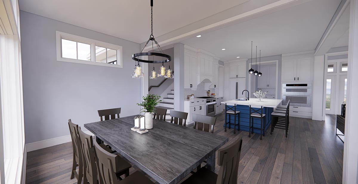 Plan 14685RK: New American House Plan with Prep Kitchen and Two Laundry Rooms - 3319 Sq Ft - Image #18 - Country, Modern Farmhouse, New American