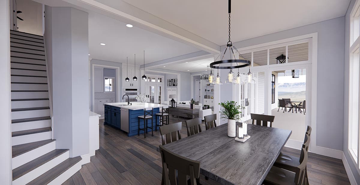 Plan 14685RK: New American House Plan with Prep Kitchen and Two Laundry Rooms - 3319 Sq Ft - Image #19 - Country, Modern Farmhouse, New American