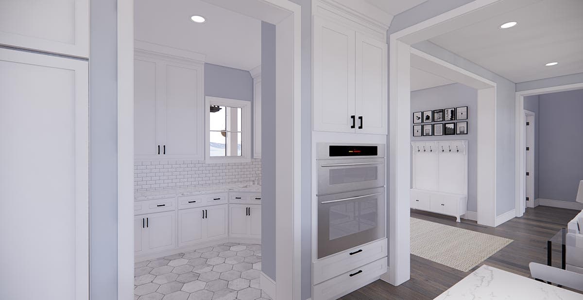 Plan 14685RK: New American House Plan with Prep Kitchen and Two Laundry Rooms - 3319 Sq Ft - Image #20 - Country, Modern Farmhouse, New American