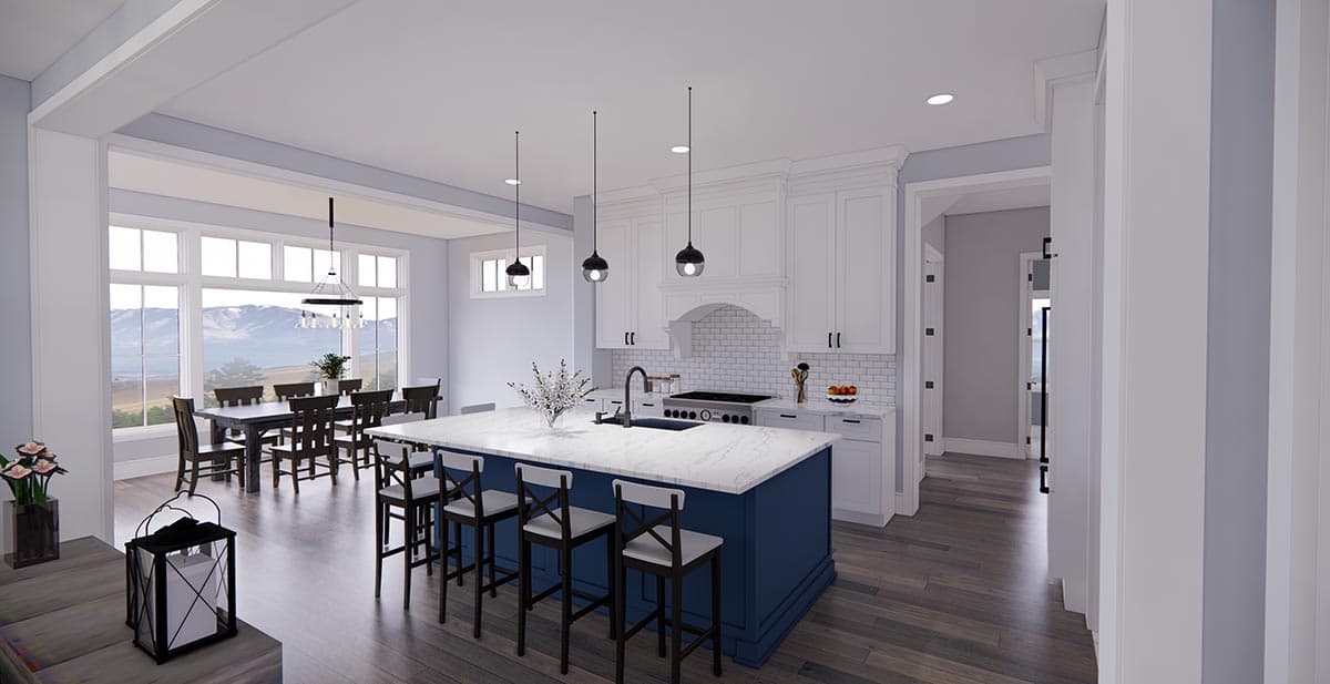Plan 14685RK: New American House Plan with Prep Kitchen and Two Laundry Rooms - 3319 Sq Ft - Image #22 - Country, Modern Farmhouse, New American