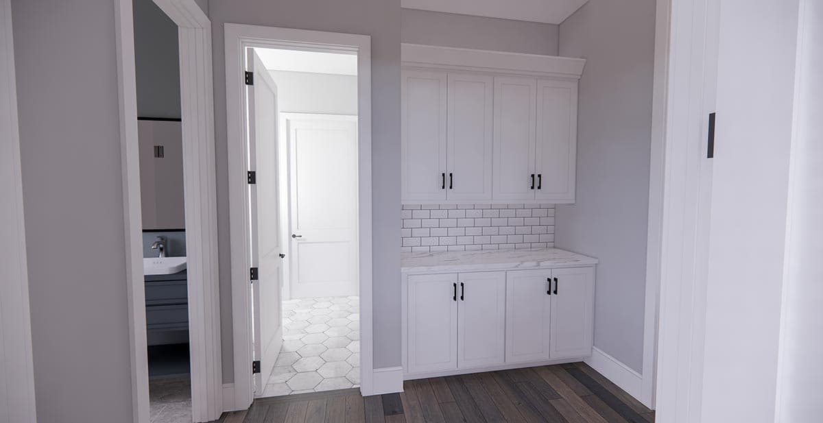 Plan 14685RK: New American House Plan with Prep Kitchen and Two Laundry Rooms - 3319 Sq Ft - Image #28 - Country, Modern Farmhouse, New American