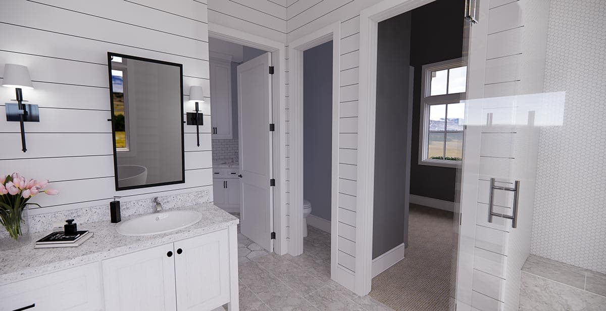 Plan 14685RK: New American House Plan with Prep Kitchen and Two Laundry Rooms - 3319 Sq Ft - Image #38 - Country, Modern Farmhouse, New American