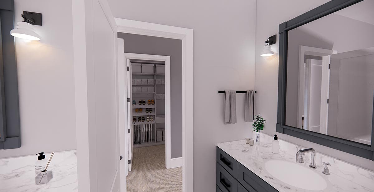 Plan 14685RK: New American House Plan with Prep Kitchen and Two Laundry Rooms - 3319 Sq Ft - Image #58 - Country, Modern Farmhouse, New American