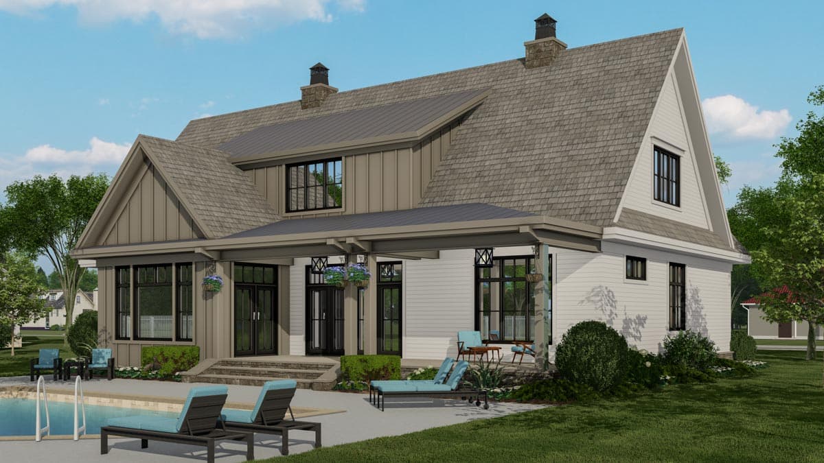 Plan 14685RK: New American House Plan with Prep Kitchen and Two Laundry Rooms - 3319 Sq Ft - Image #11 - Country, Modern Farmhouse, New American