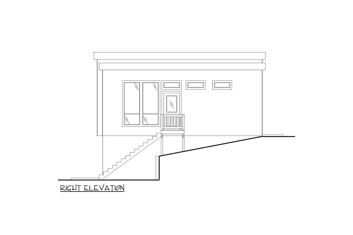 Plan 35578GH: Modern Carriage House Plan with 2-Bed Apartment - Image #5 - Carriage, Modern, Northwest