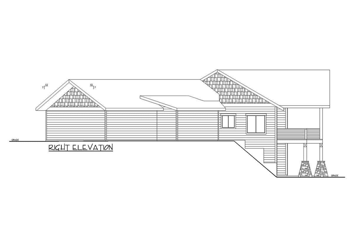 Plan 35580GH: 4-Bed Northwest House Plan for Sloped Lot - 2738 Sq Ft - Image #5 - Coastal, Craftsman, Mountain, Northwest, Vacation