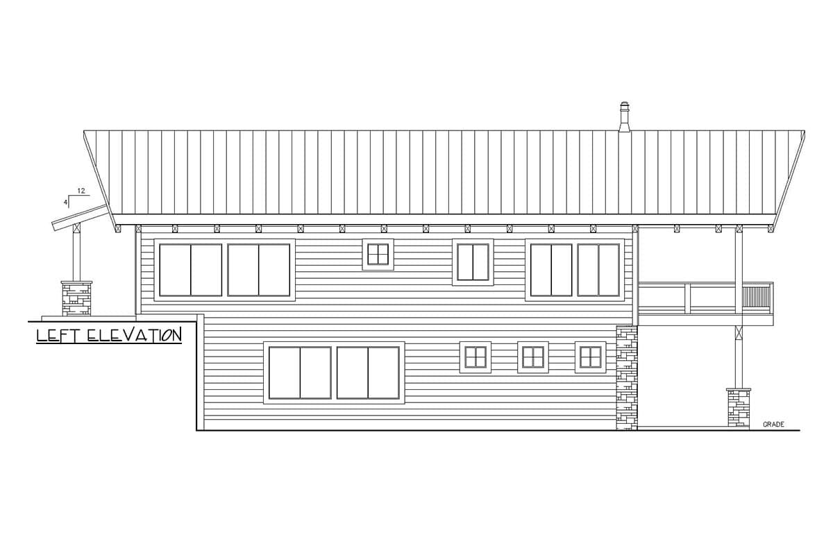 Plan 35581GH: 3-Bed Mountain Home Plan with Vaulted Ceiling - Image #5 - Coastal, Country, Craftsman, Mountain, Northwest, Rustic, Vacation