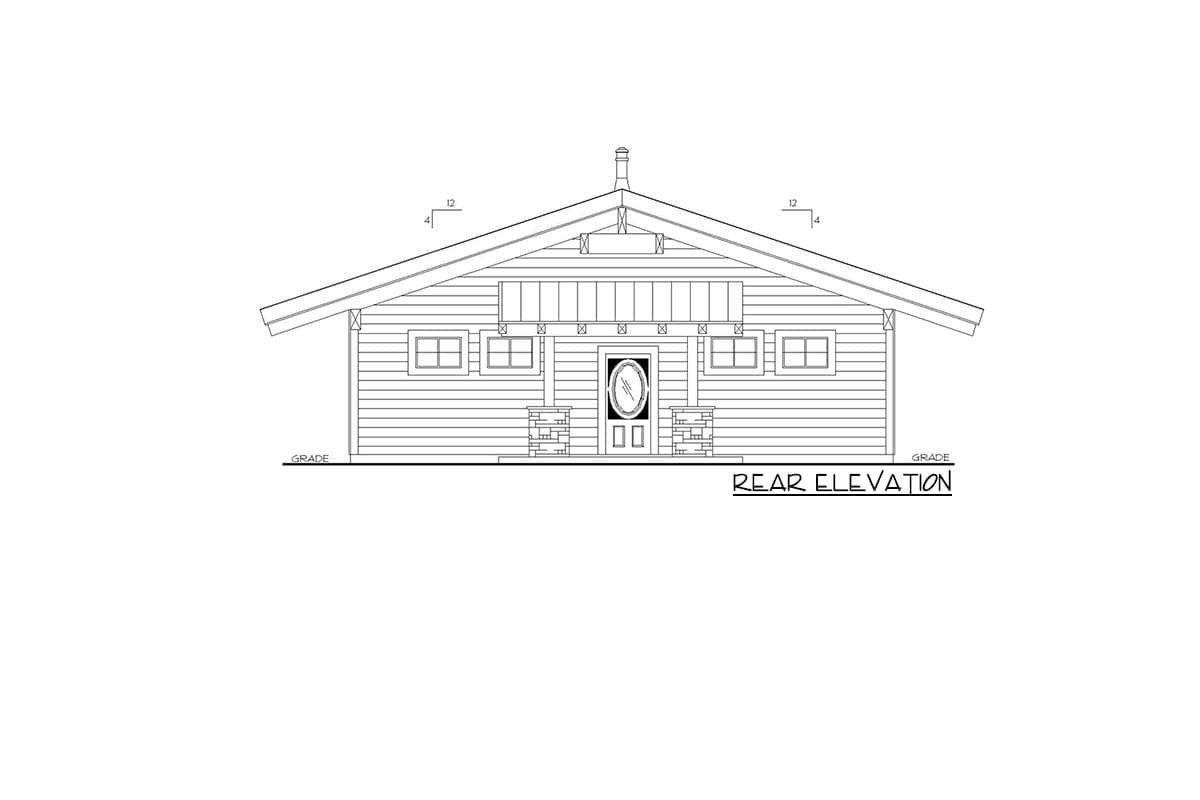 Plan 35581GH: 3-Bed Mountain Home Plan with Vaulted Ceiling - Image #4 - Coastal, Country, Craftsman, Mountain, Northwest, Rustic, Vacation