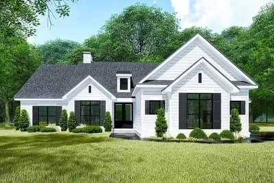 Stunning Country House Plan with Bonus Room above Garage