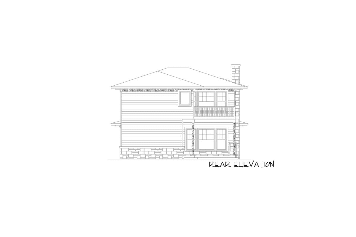 Plan 36587TX: Two-Story House Plan with Game Room - Image #4 - Country, Traditional