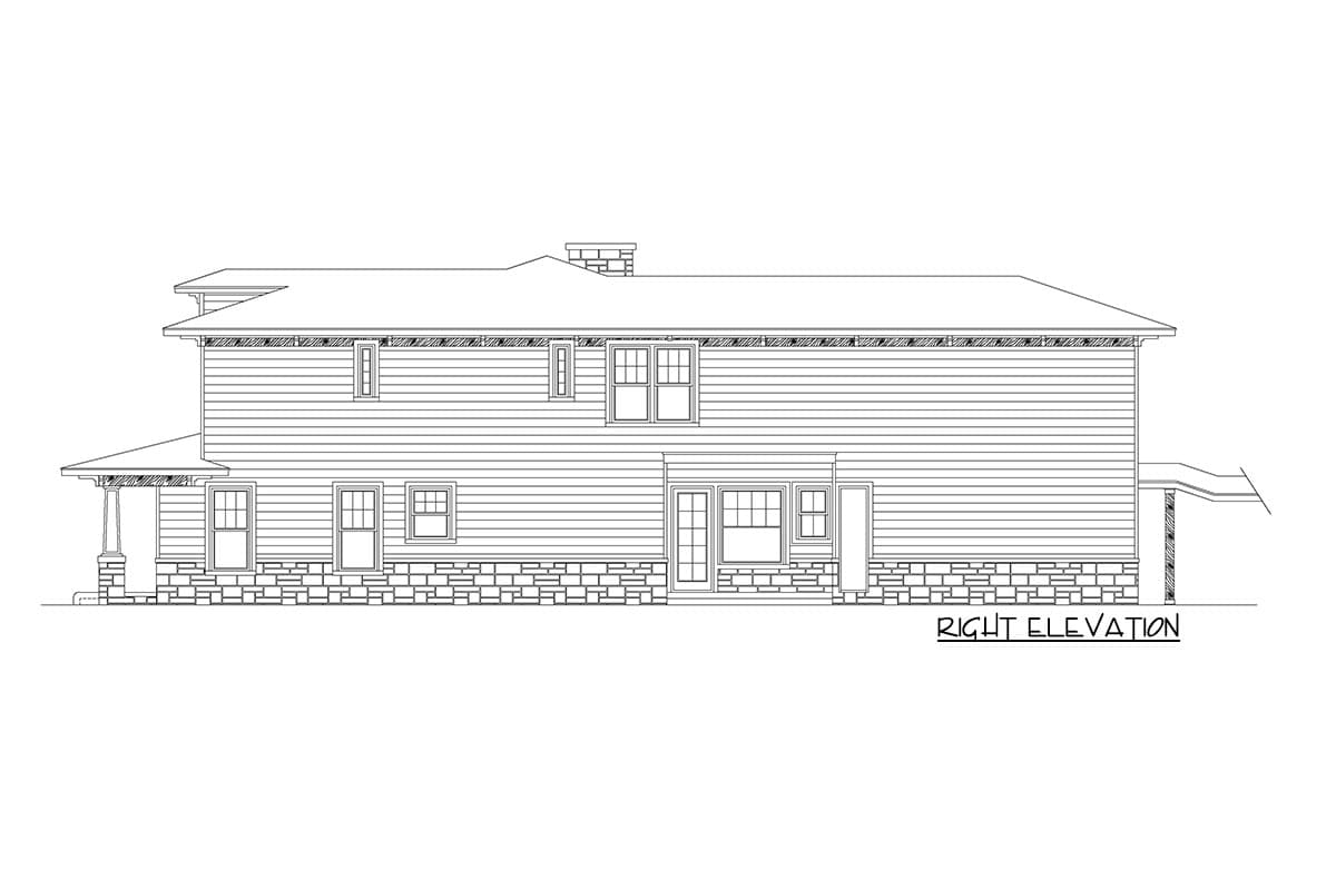 Plan 36587TX: Two-Story House Plan with Game Room - Image #5 - Country, Traditional