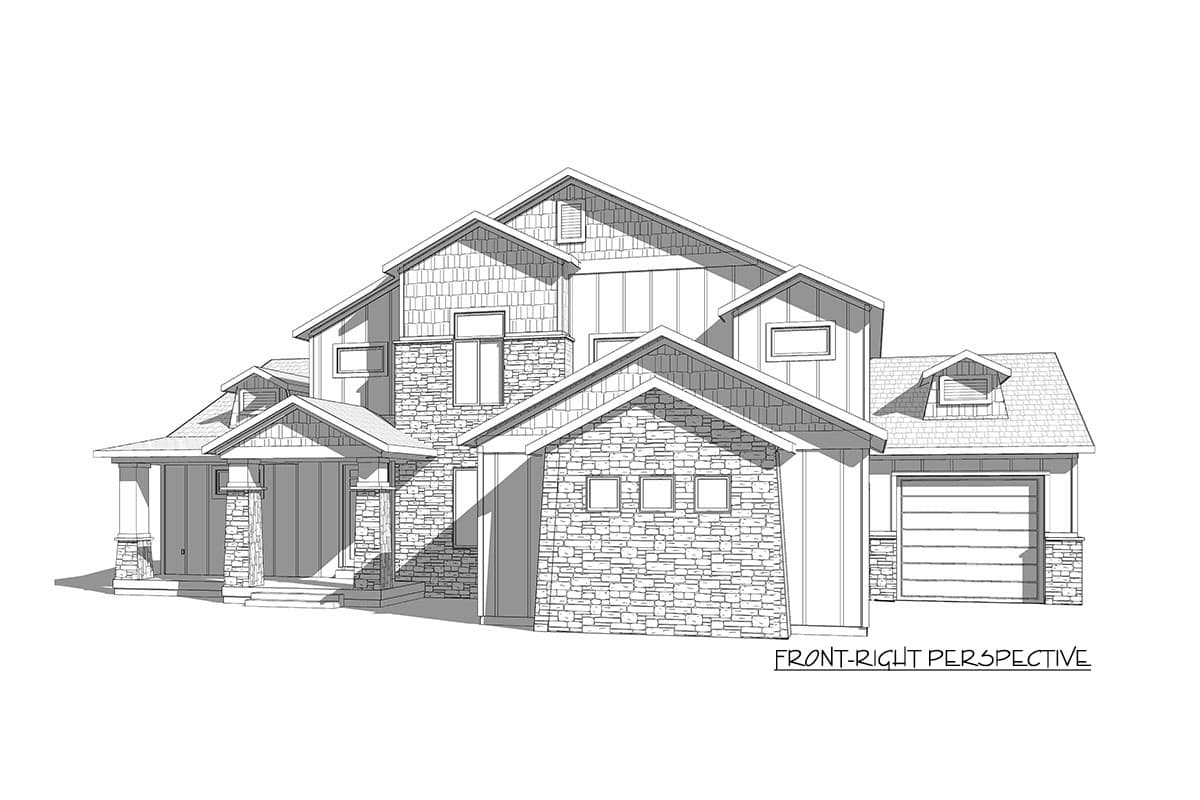 Plan 910075WHD: Exclusive Craftsman House Plan with Optional Finished Lower Level - Image #4 - Craftsman, New American