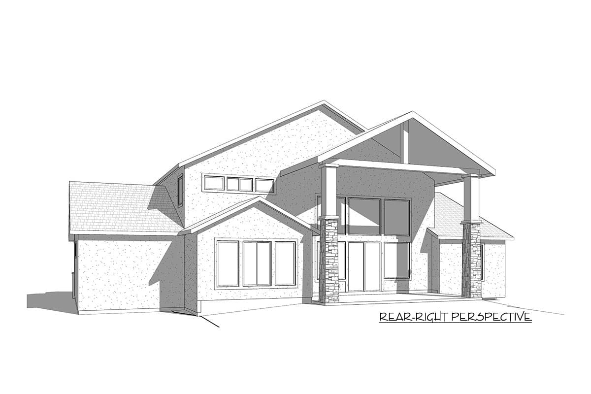 Plan 910075WHD: Exclusive Craftsman House Plan with Optional Finished Lower Level - Image #6 - Craftsman, New American