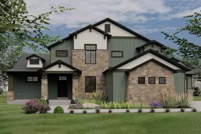 Exclusive Craftsman House Plan with Optional Finished Lower Level