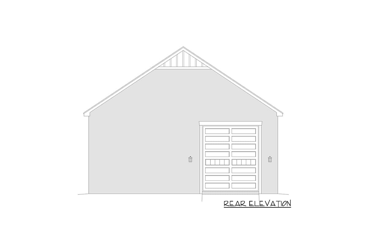 Plan 68647VR: RV Garage with Extra-deep Bays - Image #4