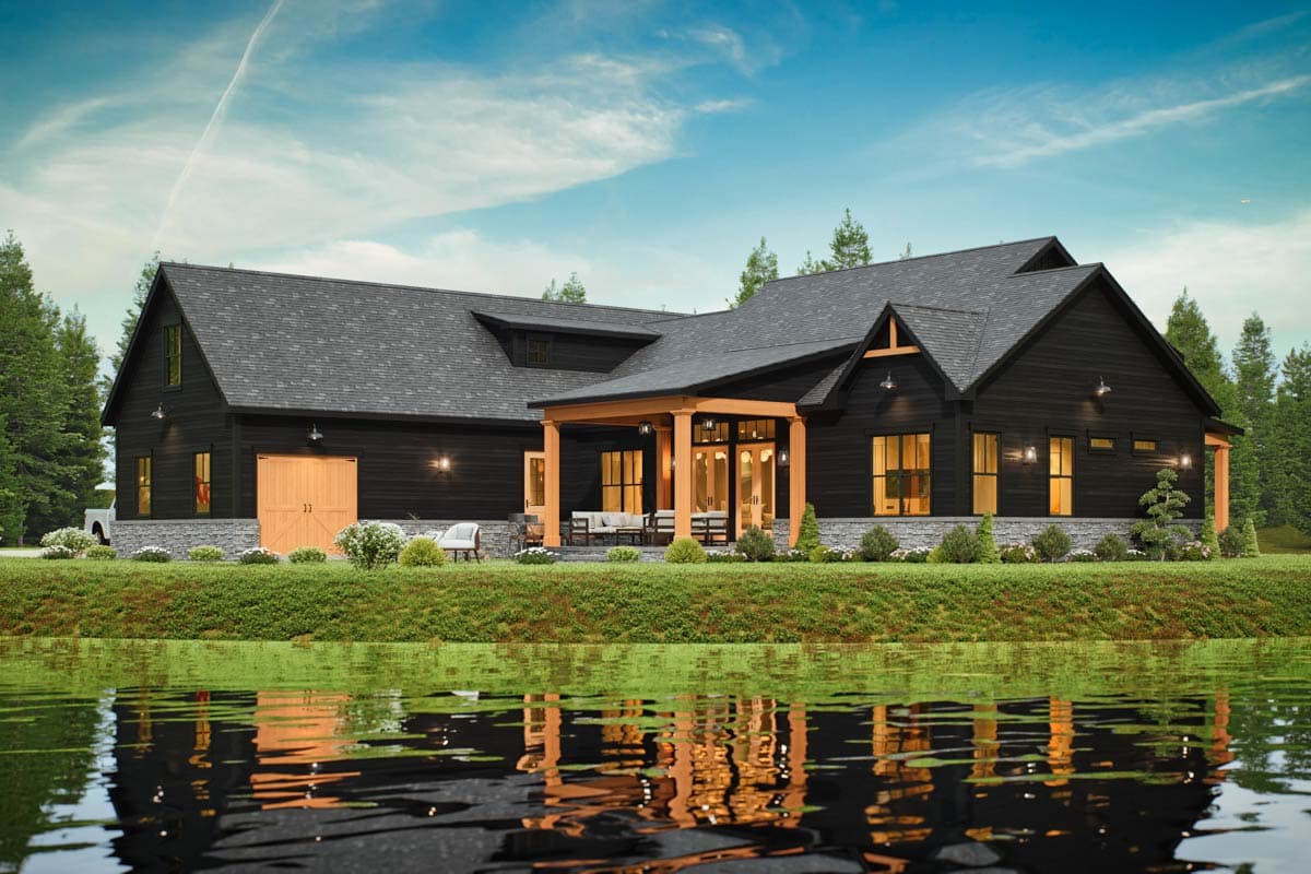 Plan 12317JL: One-Level Modern Farmhouse with Bonus Over Garage and Lower Level Expansion - 2464 Sq Ft - Image #10 - Country, Modern Farmhouse, New American