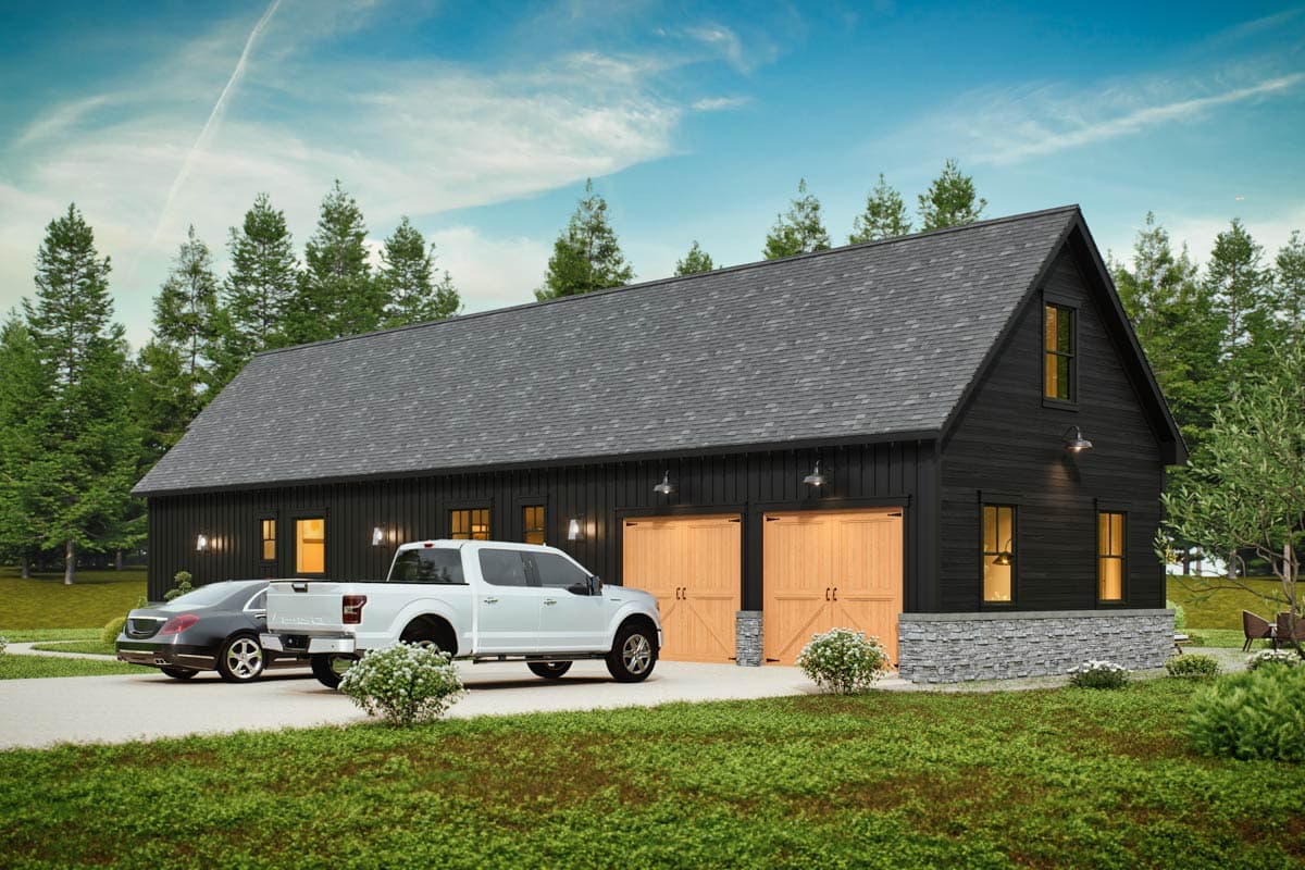 Plan 12317JL: One-Level Modern Farmhouse with Bonus Over Garage and Lower Level Expansion - 2464 Sq Ft - Image #9 - Country, Modern Farmhouse, New American