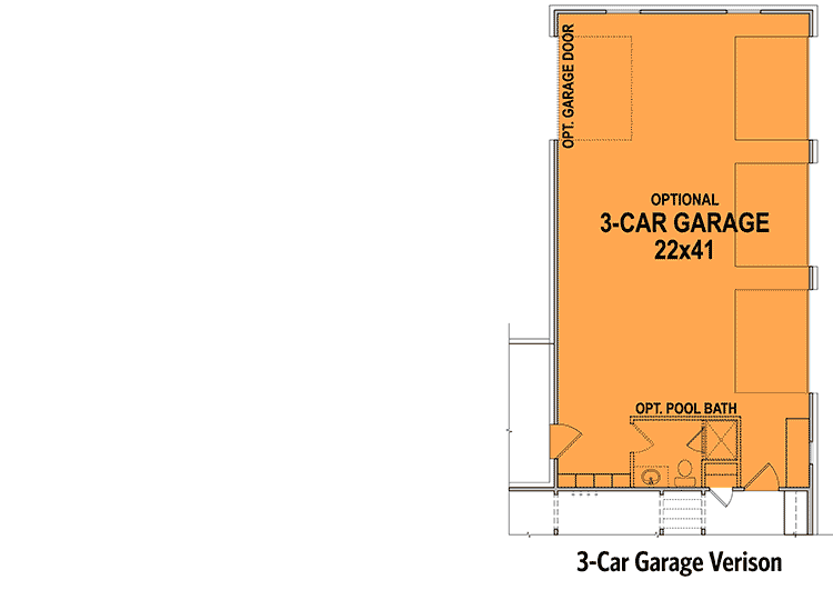 Plan 12317JL: One-Level Modern Farmhouse with Bonus Over Garage and Lower Level Expansion - 2464 Sq Ft - Floor Plan - 3-Car Garage Option - Country, Modern Farmhouse, New American