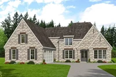 Two-Story House Plan with Cathedral Ceiling Family Room - 3781 Sq Ft