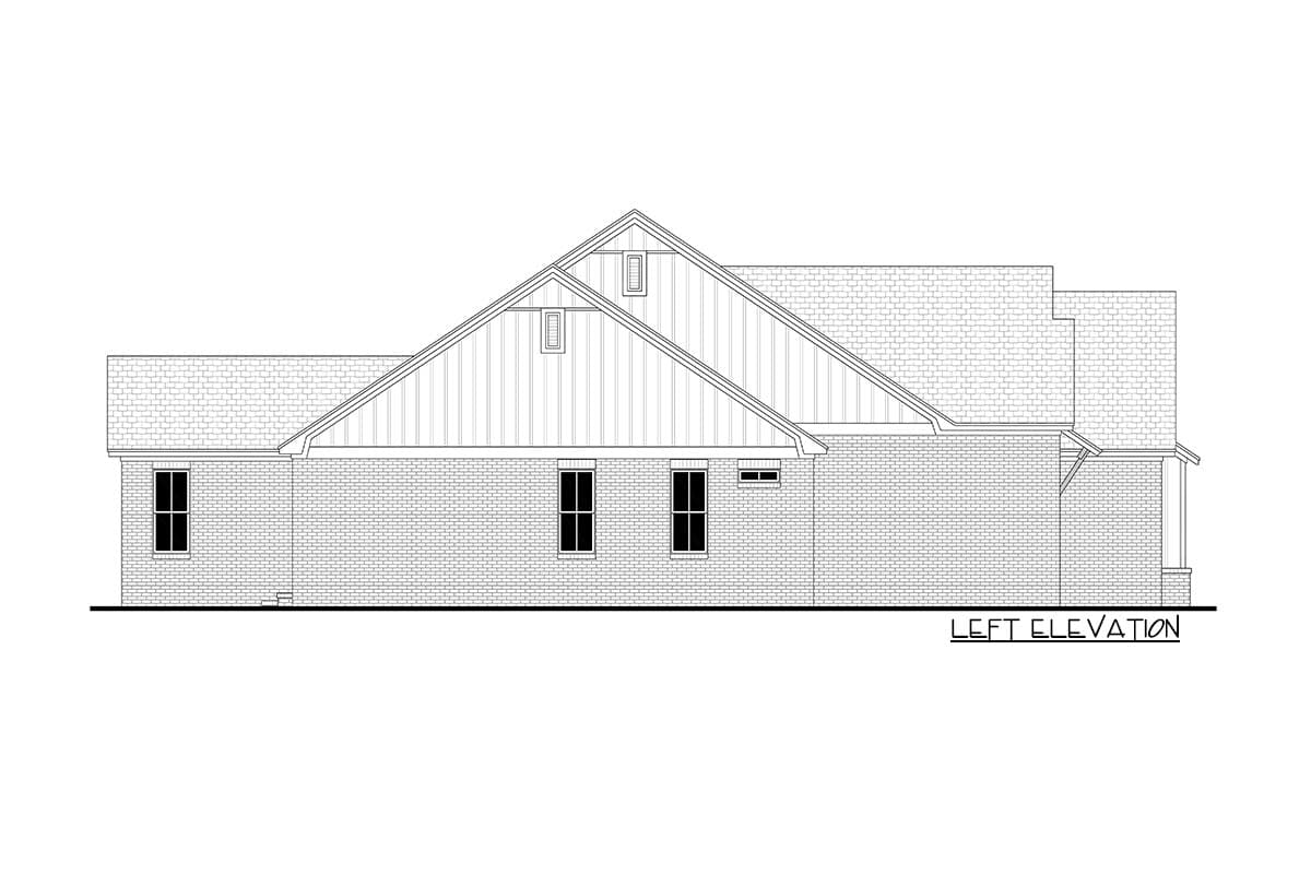 Plan 51828HZ: Split Bed Modern Farmhouse with Every Amenity - Image #7 - Cottage, Country, Farmhouse, Modern Farmhouse, Southern