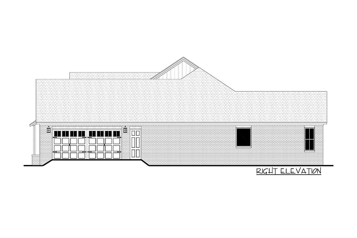 Plan 51828HZ: Split Bed Modern Farmhouse with Every Amenity - Image #5 - Cottage, Country, Farmhouse, Modern Farmhouse, Southern