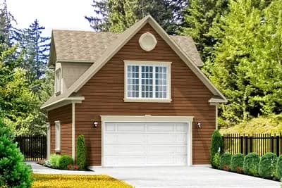 Adorable Carriage House Plan with 1-Bed Apartment