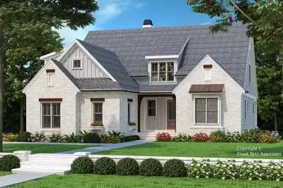 New American House Plan with Bonus Room Flexibility