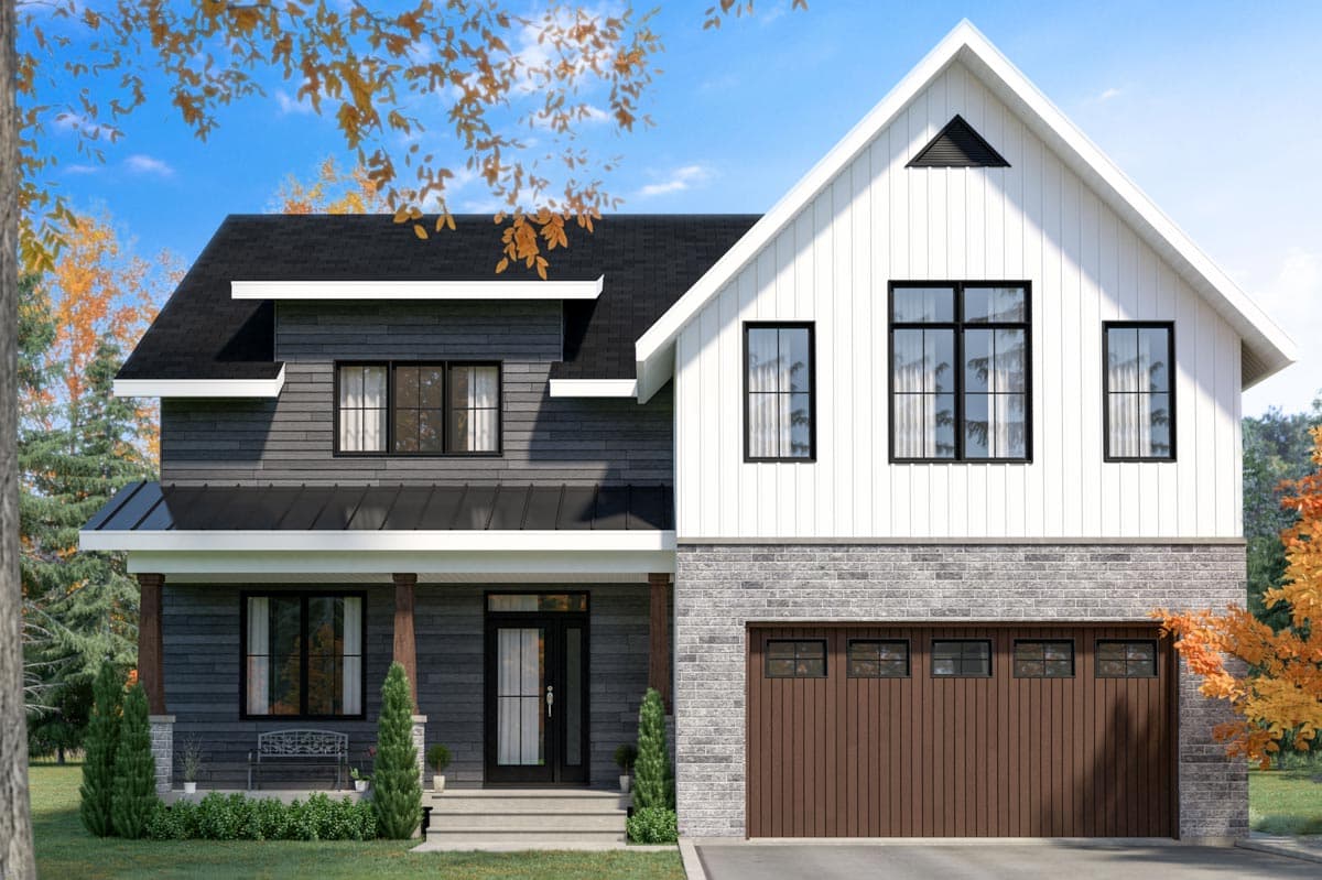 Plan 22570DR: 4-Bed New American House Plan with Covered Rear Porch - 2496 Sq Ft - Image #12 - Country, Farmhouse, Modern Farmhouse, New American, Northwest