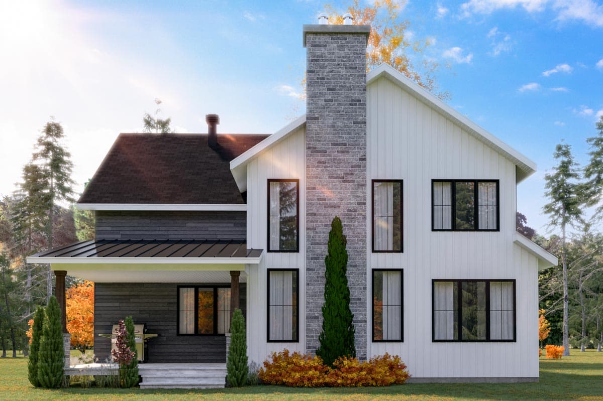 Plan 22570DR: 4-Bed New American House Plan with Covered Rear Porch - 2496 Sq Ft - Image #13 - Country, Farmhouse, Modern Farmhouse, New American, Northwest