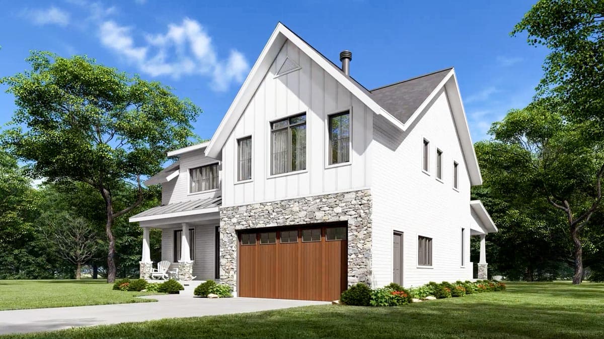 Plan 22570DR: 4-Bed New American House Plan with Covered Rear Porch - 2496 Sq Ft - Image #16 - Country, Farmhouse, Modern Farmhouse, New American, Northwest