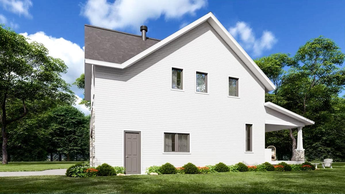 Plan 22570DR: 4-Bed New American House Plan with Covered Rear Porch - 2496 Sq Ft - Image #18 - Country, Farmhouse, Modern Farmhouse, New American, Northwest