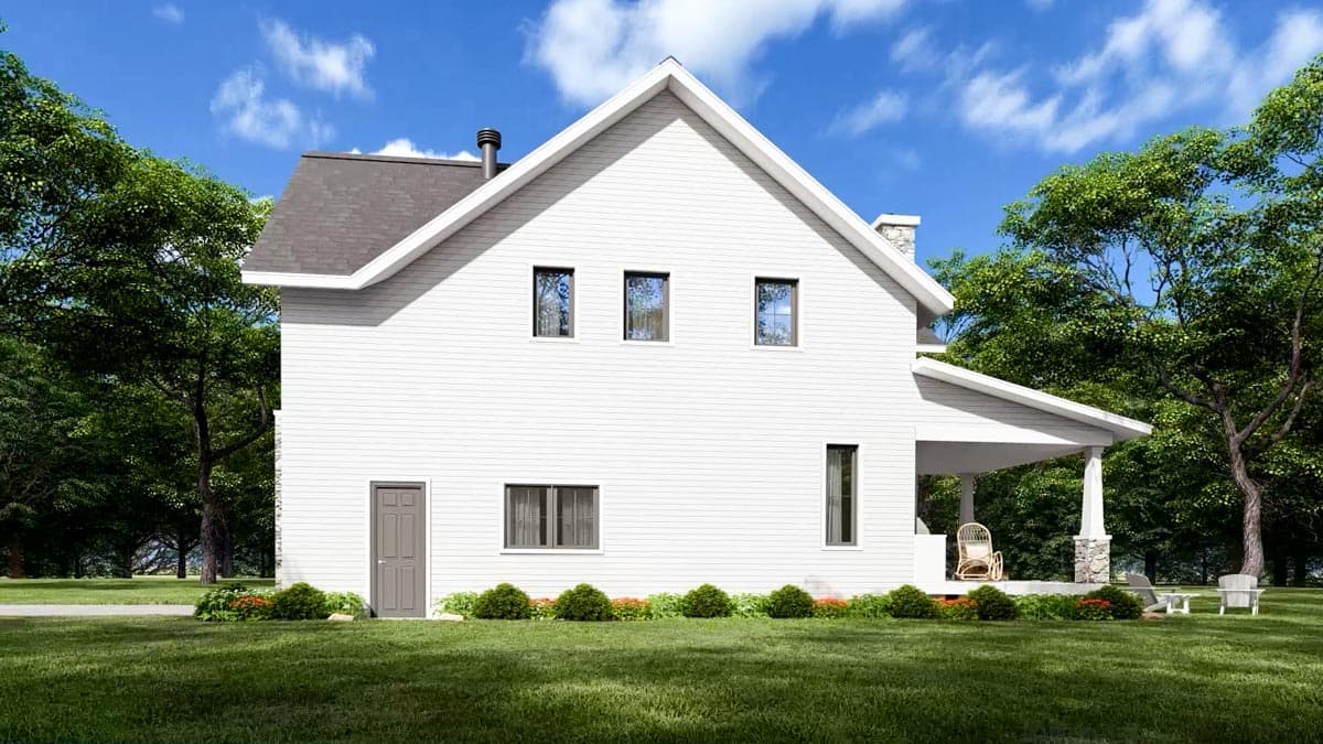 Plan 22570DR: 4-Bed New American House Plan with Covered Rear Porch - 2496 Sq Ft - Image #19 - Country, Farmhouse, Modern Farmhouse, New American, Northwest