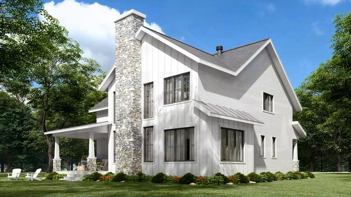 Plan 22570DR: 4-Bed New American House Plan with Covered Rear Porch - 2496 Sq Ft - Image #20 - Country, Farmhouse, Modern Farmhouse, New American, Northwest