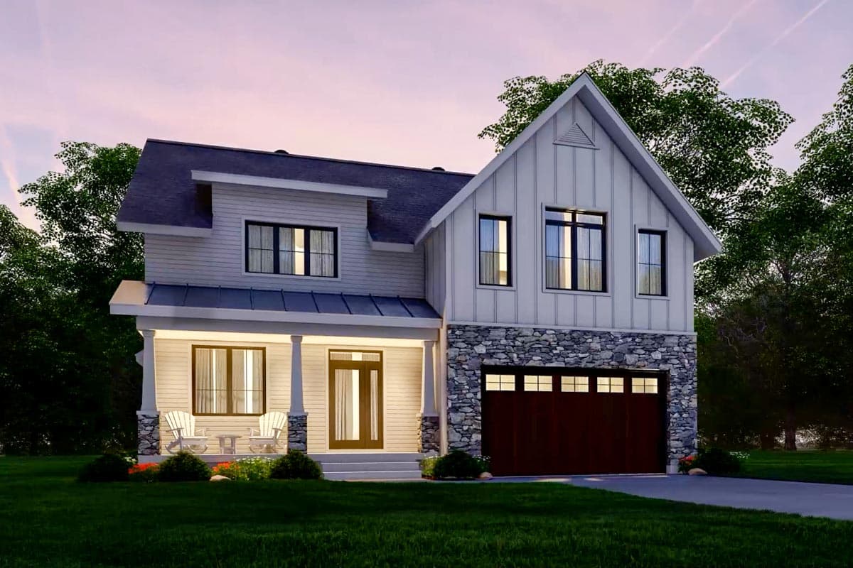 Plan 22570DR: 4-Bed New American House Plan with Covered Rear Porch - 2496 Sq Ft - Image #32 - Country, Farmhouse, Modern Farmhouse, New American, Northwest