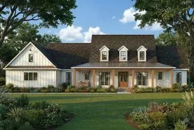 Modern Farmhouse with Split Bedroom Layout and 3-Car Garage - 2705 Sq Ft