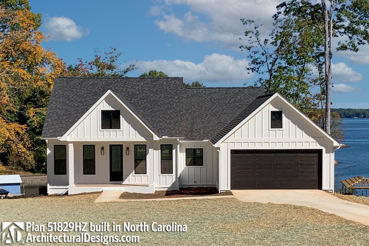 build gallery item - Farmhouse Plan 51829HZ Comes to Life in North Carolina