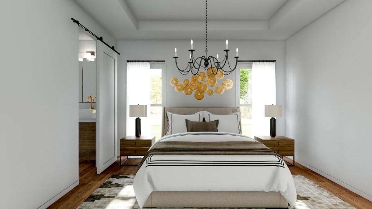 Plan 51829HZ: One-Story Modern Farmhouse Plan with Open Concept Living - 1706 Sq Ft - Image #25 - Cottage, Farmhouse, Modern Farmhouse, Traditional