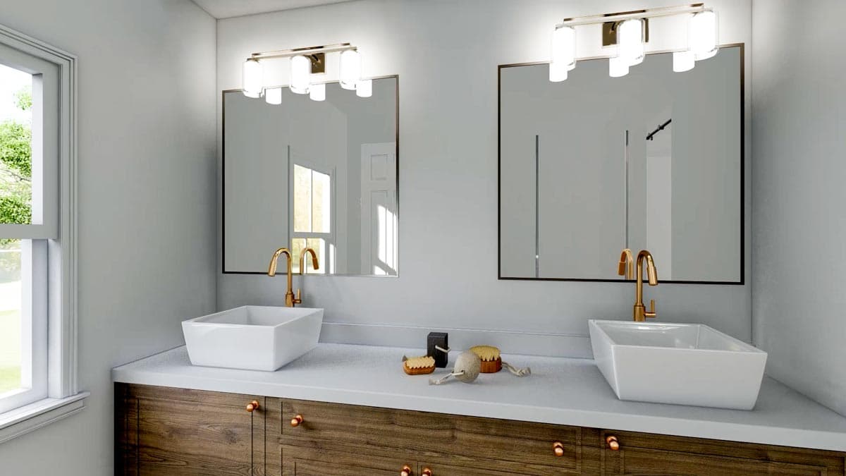 Plan 51829HZ: One-Story Modern Farmhouse Plan with Open Concept Living - 1706 Sq Ft - Image #28 - Cottage, Farmhouse, Modern Farmhouse, Traditional