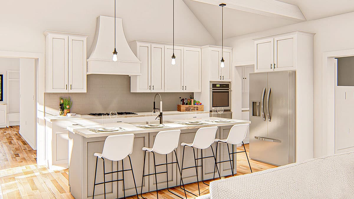 Plan 62841DJ: Modern Farmhouse Plan with Cathedral Ceiling in the Great Room and Kitchen - 2388 Sq Ft - Image #13 - Country, Farmhouse, Modern Farmhouse, New American, Southern