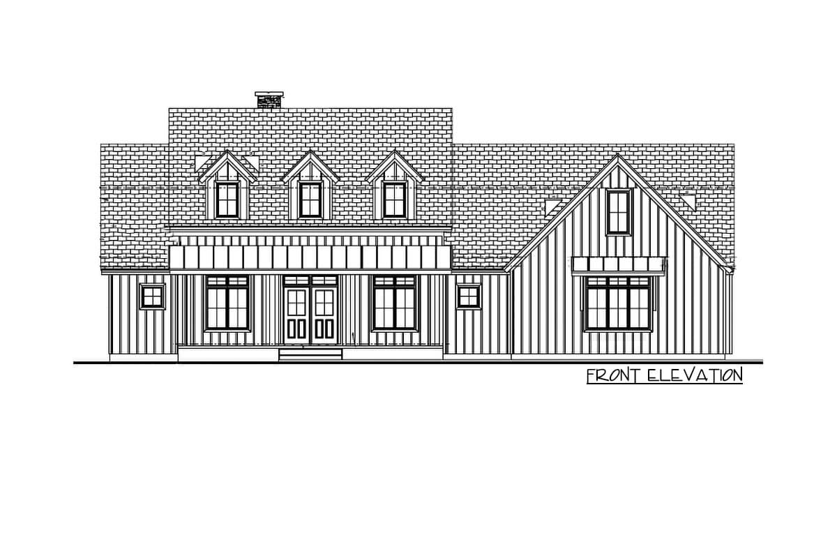 Plan 62841DJ: Modern Farmhouse Plan with Cathedral Ceiling in the Great Room and Kitchen - 2388 Sq Ft - Image #14 - Country, Farmhouse, Modern Farmhouse, New American, Southern