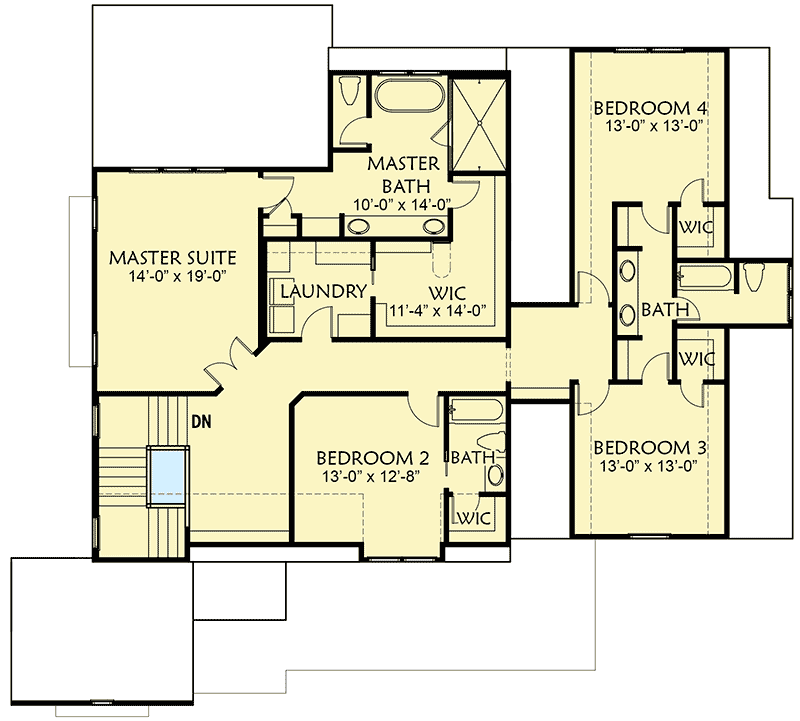 Plan 500071VV: Exclusive Southern Home Plan with Screened Porch - Floor Plan - 2nd Floor - Country, New American, Southern