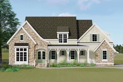 Exclusive Southern Home Plan with Screened Porch