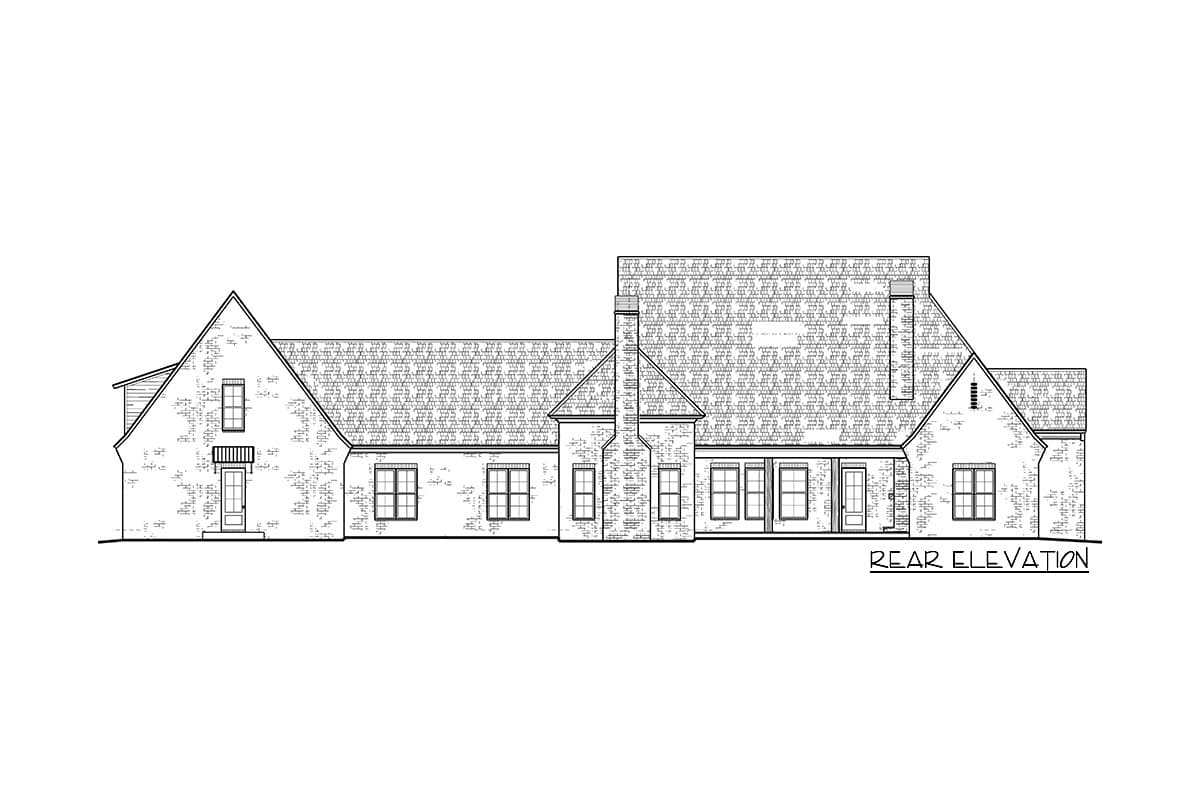 Plan 510139WDY: Exclusive French Country House Plan with Split Bedrooms - Image #4 - Acadian, Contemporary, Farmhouse, French Country, Louisiana-Style, New American, Southern